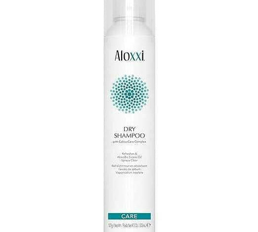 ALOXXI Dry Shampoo - Sprays Clear, Even on Dark Hair with Fragrance of Green Apple and Herbs - Absorbs Excess Oil and Refreshes Hair, 4.5 Fl. Oz - Beauty Cosmo Warehouse