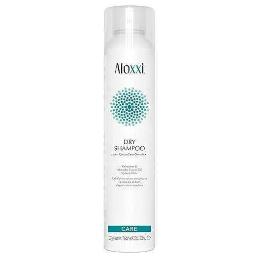 ALOXXI Dry Shampoo - Sprays Clear, Even on Dark Hair with Fragrance of Green Apple and Herbs - Absorbs Excess Oil and Refreshes Hair, 4.5 Fl. Oz - Beauty Cosmo Warehouse