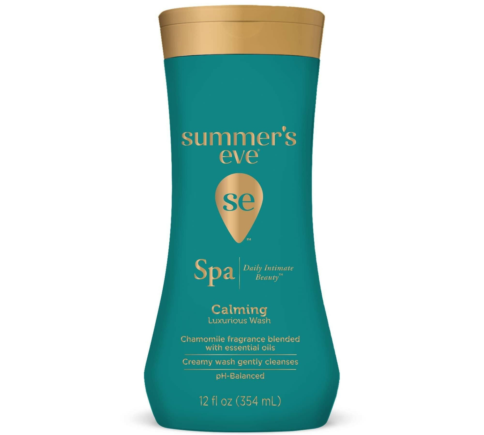 Summer's Eve Spa Daily CI30&nbsp;Intimate Wash, Luxurious Cleansing All Over Feminine Body Wash, Calming Chamomile pH-Balanced Feminine Wash, 12oz Bottle.