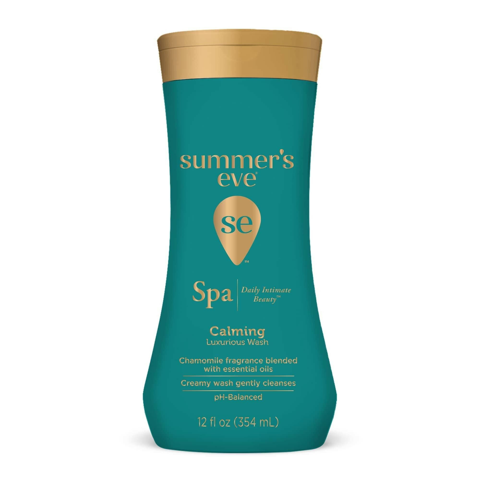 Summer's Eve Spa Daily CI30&nbsp;Intimate Wash, Luxurious Cleansing All Over Feminine Body Wash, Calming Chamomile pH-Balanced Feminine Wash, 12oz Bottle.