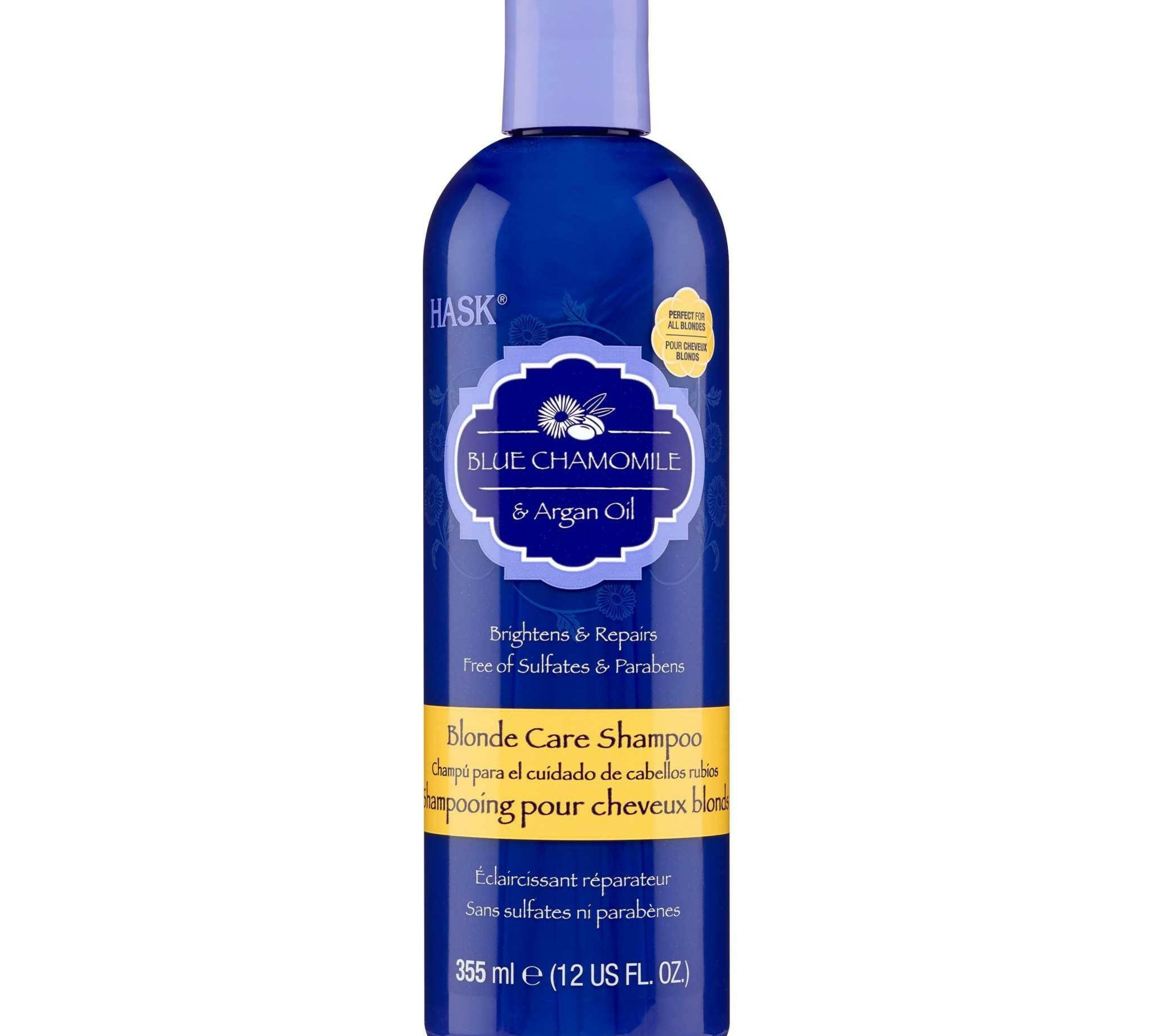 HASK Blonde Care Sulfate-Free Shampoo with Blue Chamomile & Argan Oil, 12 fl oz - Beauty Cosmo Warehouse