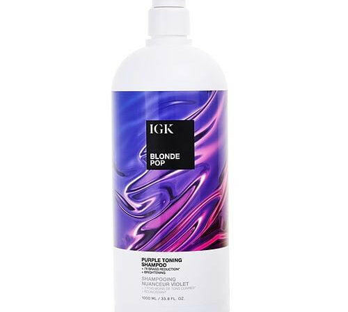 iGK Blonde Pop Purple Toning Shampoo 33 oz.