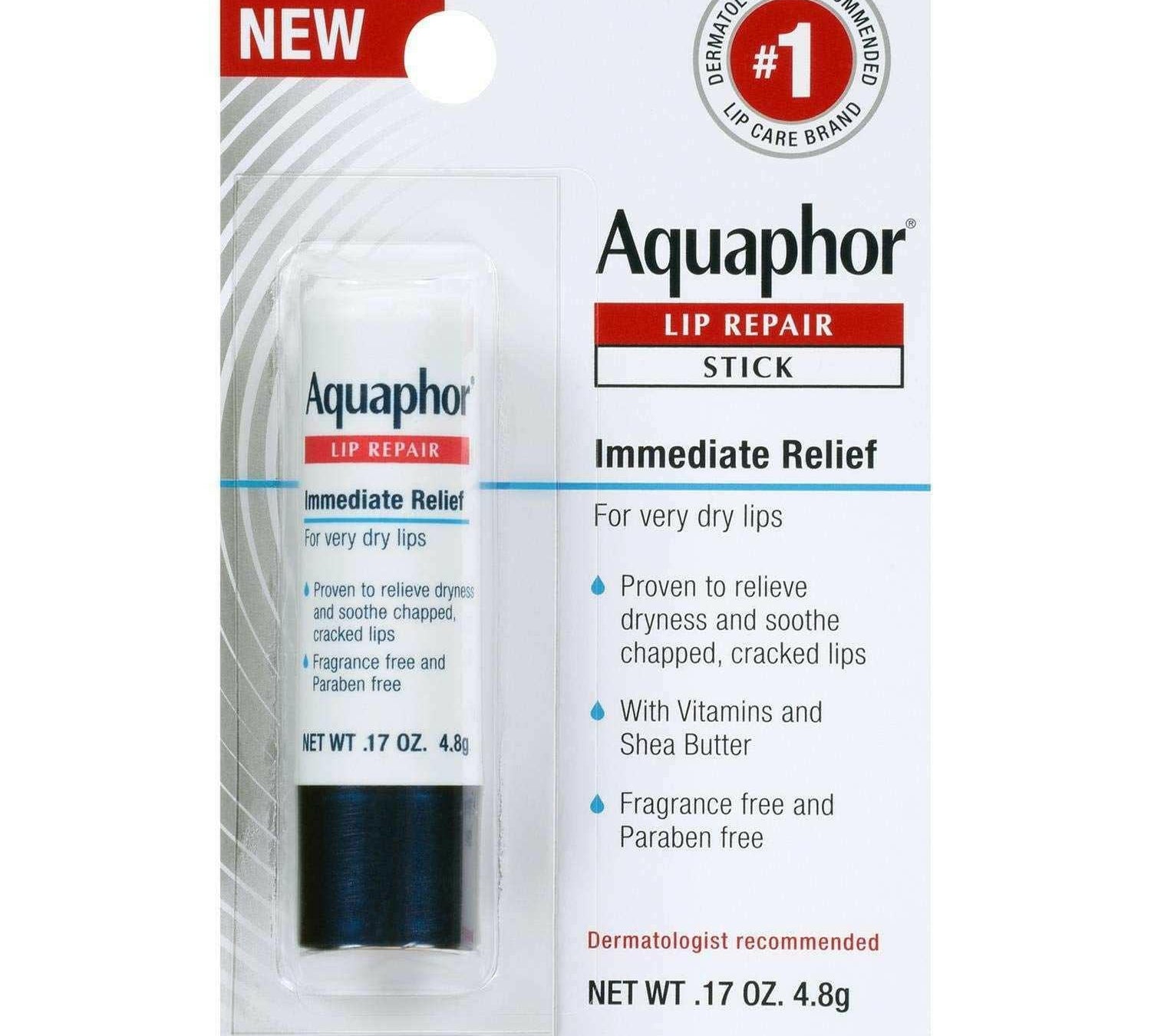 Aquaphor Lip Repair Stick - Soothes Dry Chapped Lips Stick 17 Oz - Beauty Cosmo Warehouse