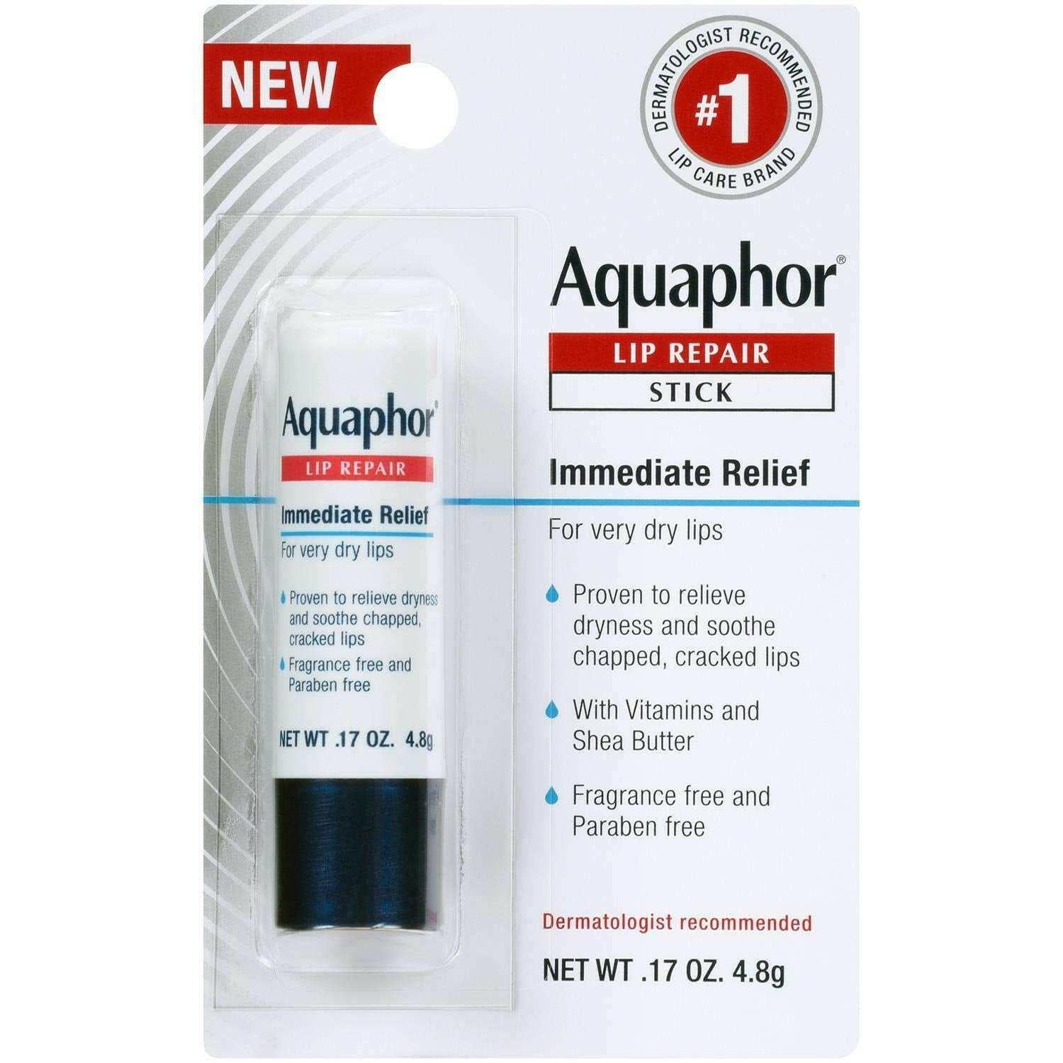 Aquaphor Lip Repair Stick - Soothes Dry Chapped Lips Stick 17 Oz - Beauty Cosmo Warehouse