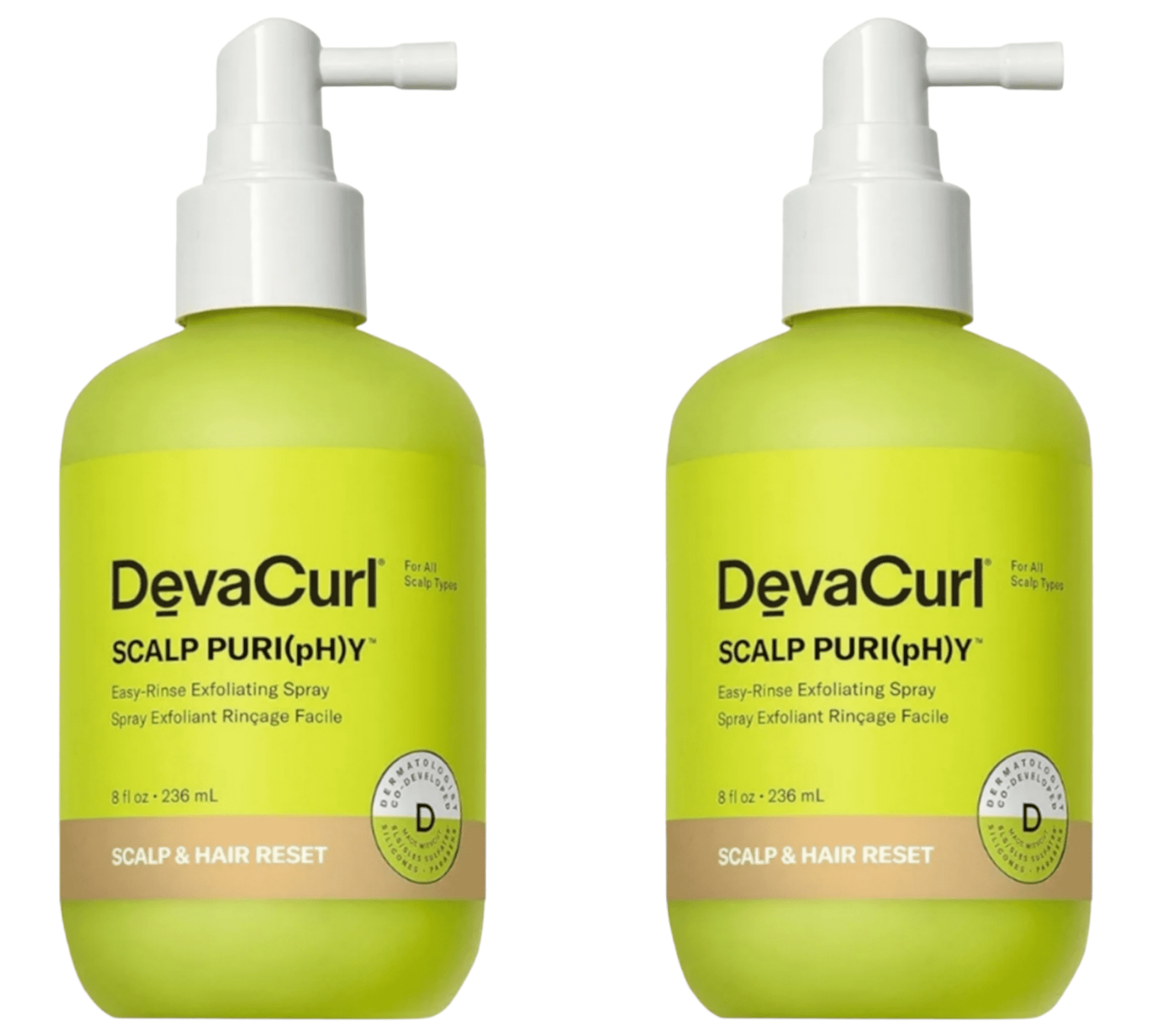 DevaCurl Scalp Puri(pH) y™ Easy-Rinse Exfoliating Spray, Aqua Bliss, 8 fl. oz. 2pc Set - Beauty Cosmo Warehouse