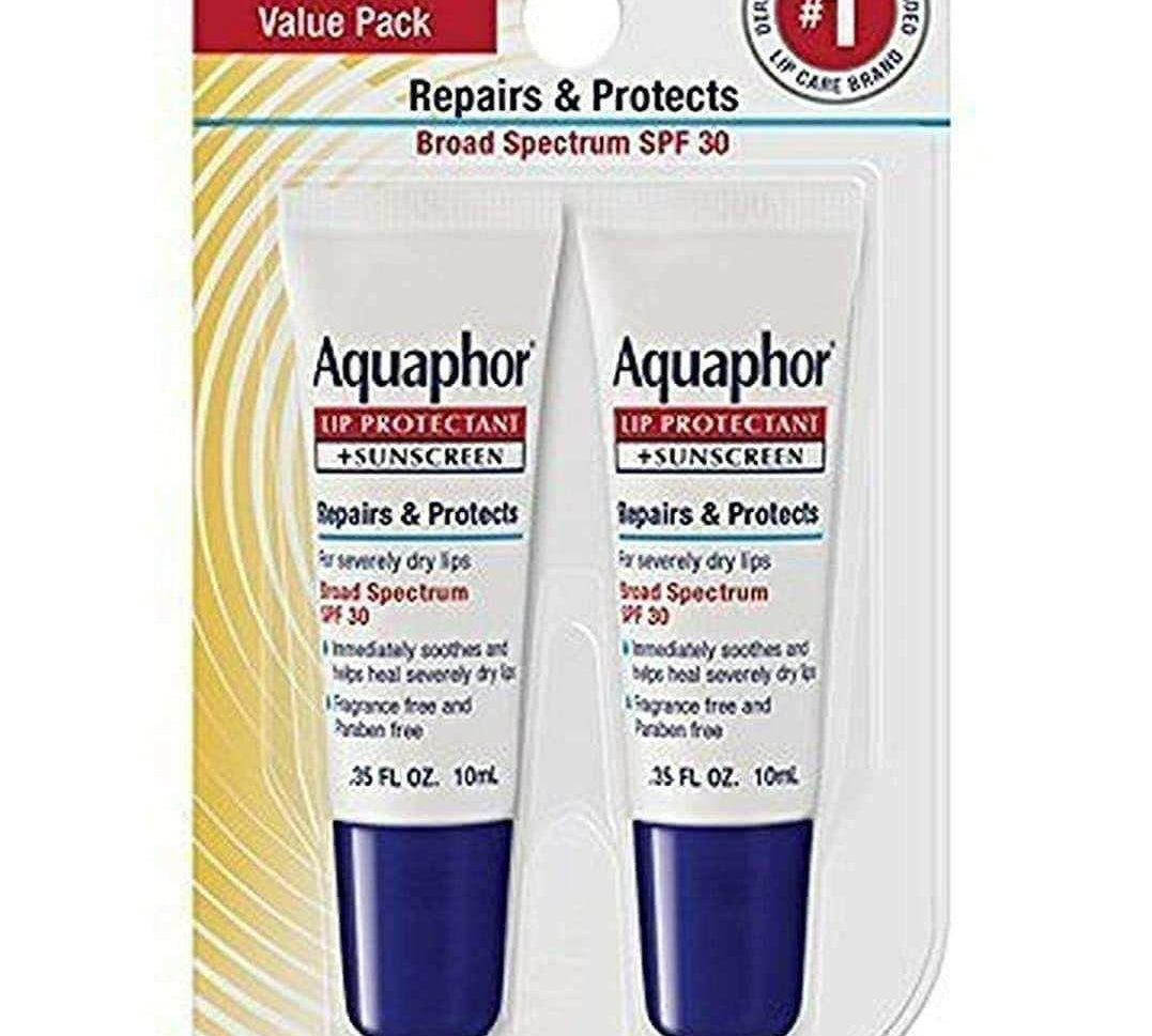 Aquaphor Lip Repair & Protect Tube Blister Card Duo l Pack, 0.35 Ounce - Beauty Cosmo Warehouse