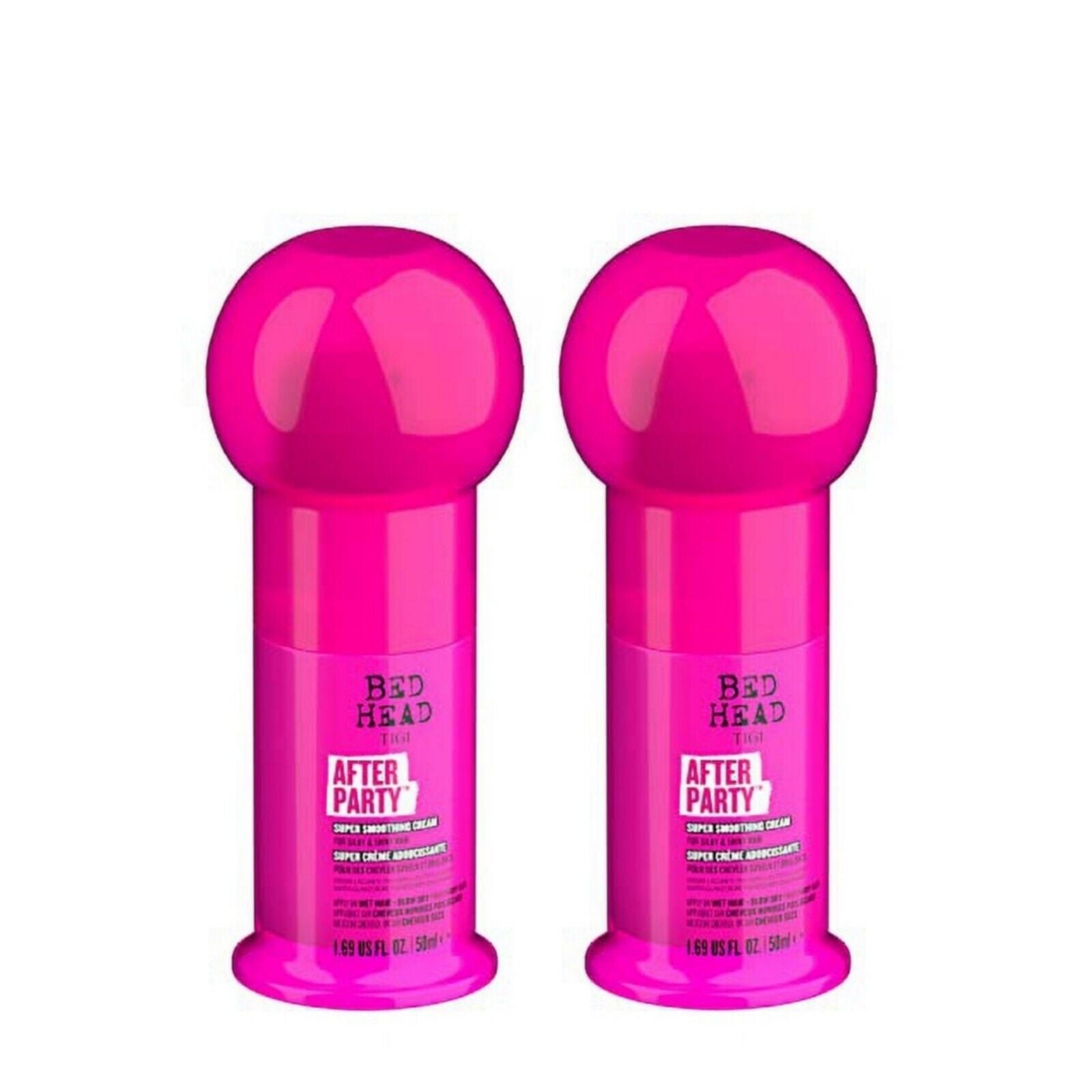 2 Pack Bed Head Tigi After Party Super Smoothing Cream Silky Shiny Hair 1.69oz