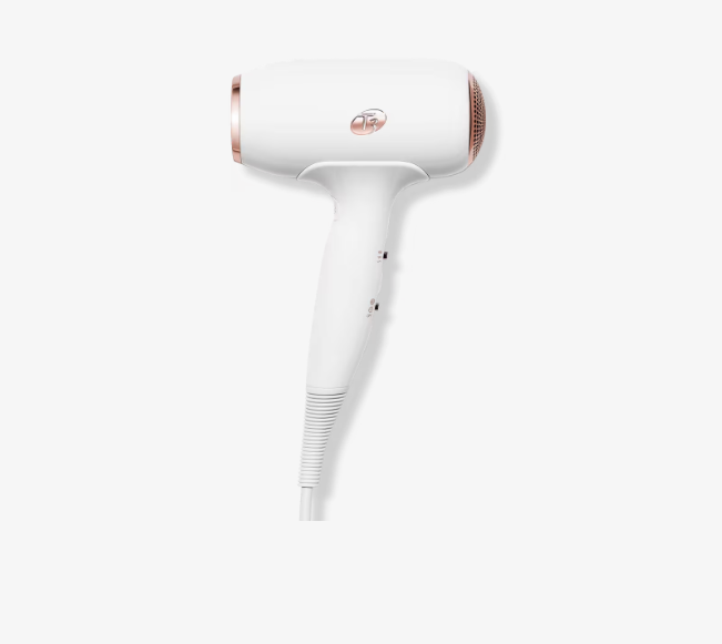 T3 FIT Ionic Compact Hair Dryer, IonAir Technology, WHITE w/Rose Gold (New)