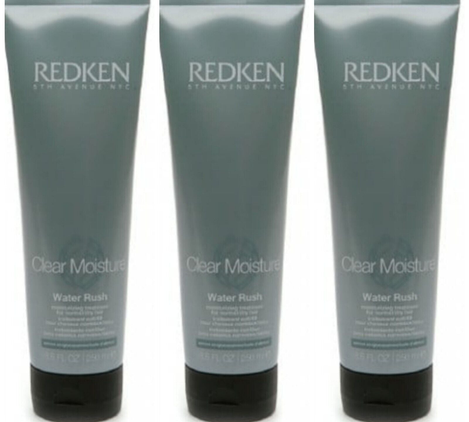 Redken Clear Moisture Water Rush Moisturizing Treatment 8.5 oz 3 Pack (New)