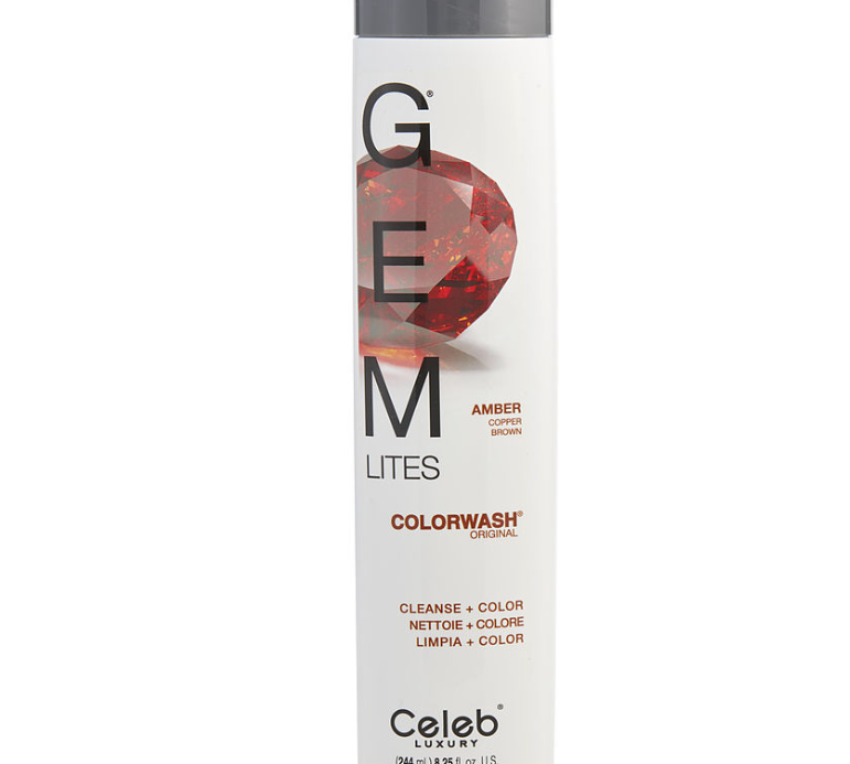 Celeb Luxury GEM LITES Color Wash 8.25 oz | AMBER - COPPER BROWN