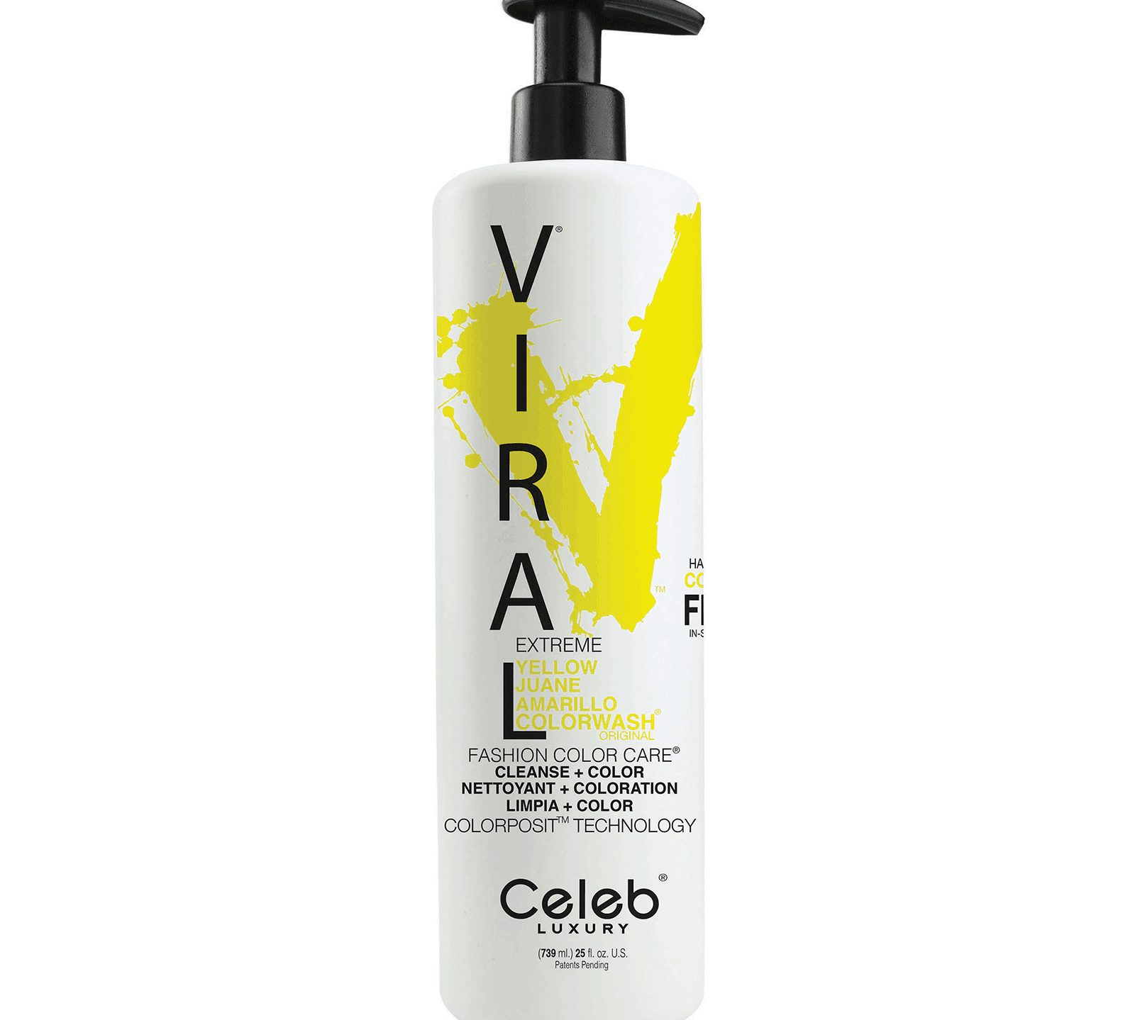 Celeb Luxury VIRAL COLORWASH, Extreme Yellow, 8.25 fl. oz. - Beauty Cosmo Warehouse