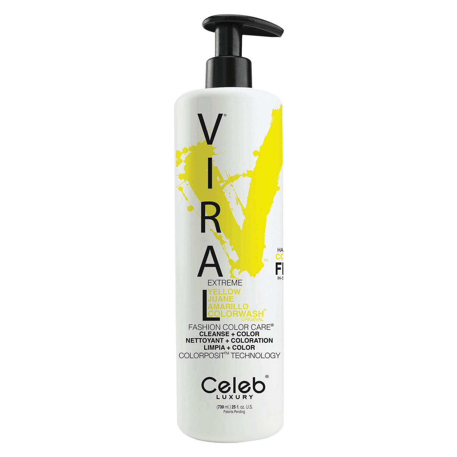 Celeb Luxury VIRAL COLORWASH, Extreme Yellow, 8.25 fl. oz. - Beauty Cosmo Warehouse