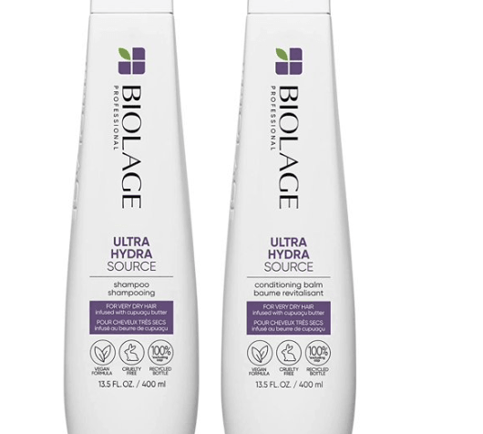 2 Pack DEAL- Matrix Biolage Ultra Hydrasource Shampoo and Conditioner, 13.5 Fluid Ounce 400ml - Beauty Cosmo Warehouse