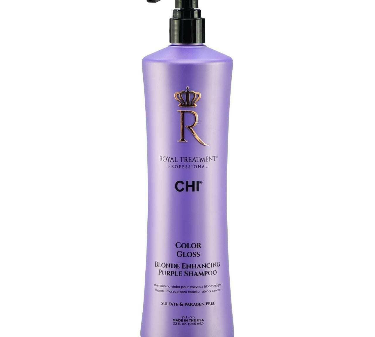 CHI Professional Royal Treatment Color Gloss Blonde Enhancing Purple Shampoo - 32 oz - Beauty Cosmo Warehouse