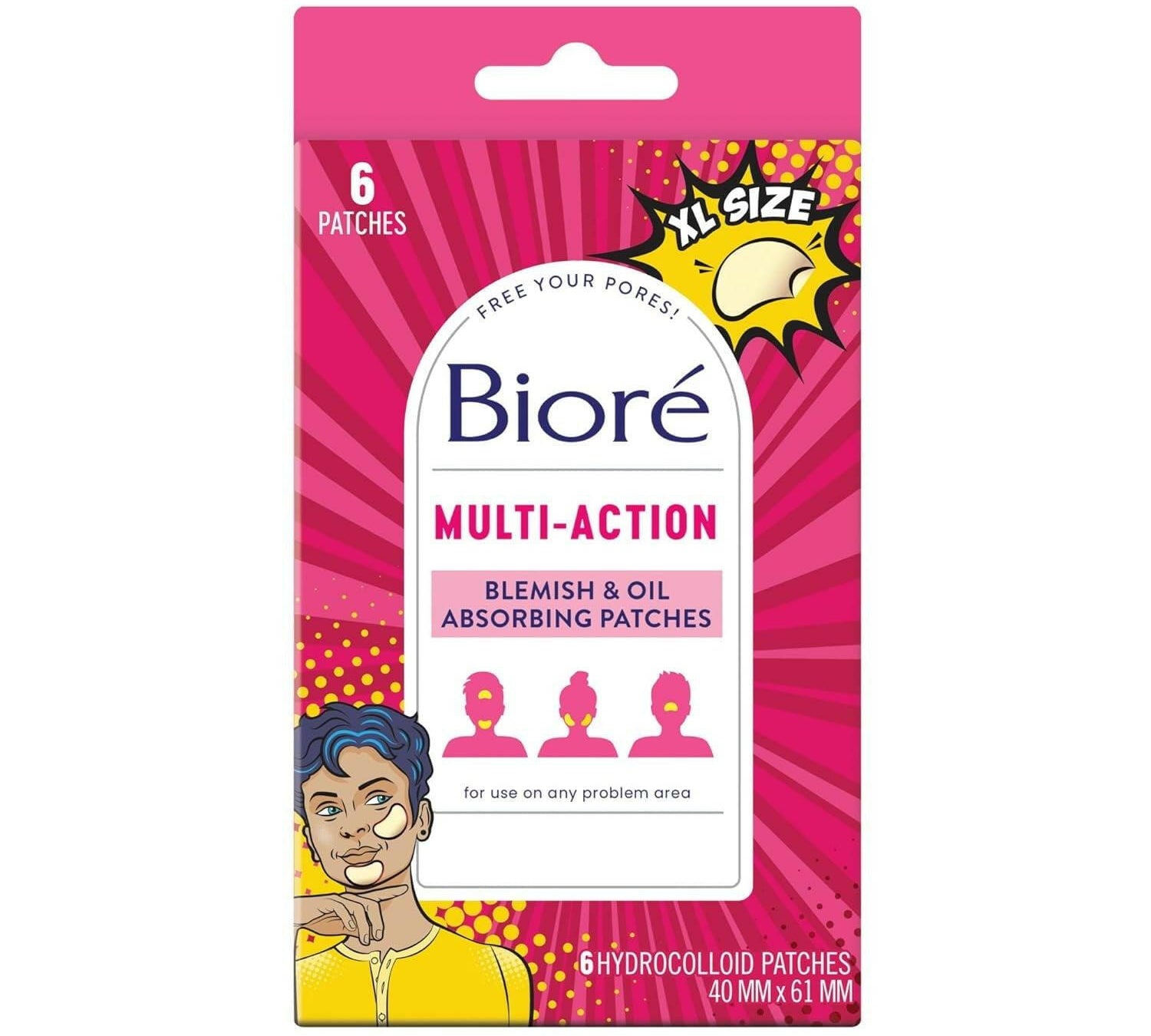 Biore Pimple Patch, Multi-Action X-Large.