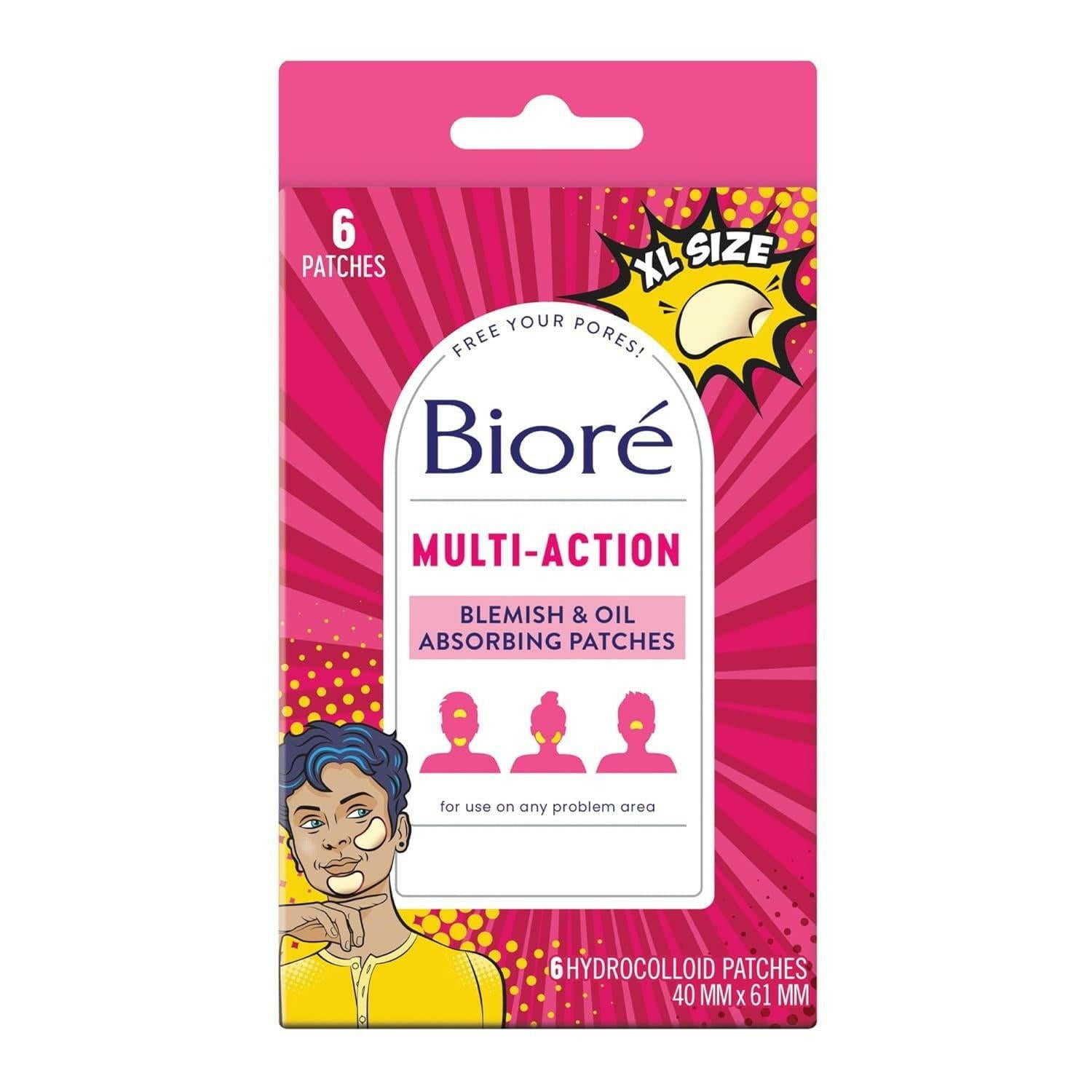 Biore Pimple Patch, Multi-Action X-Large.