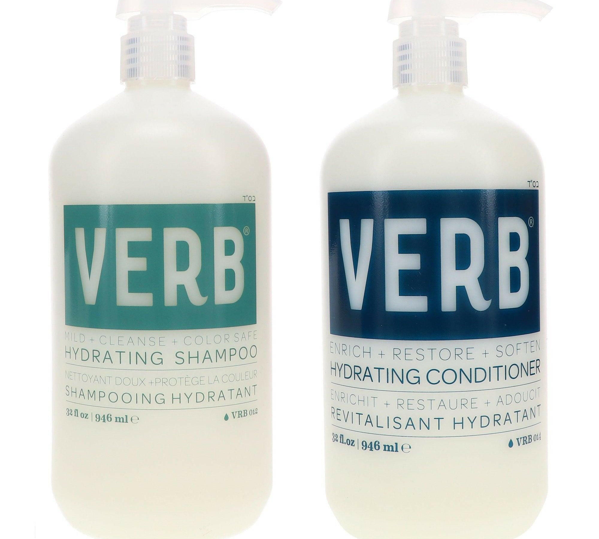 VERB Hydrating Shampoo and Conditioner Duo (32 oz each).